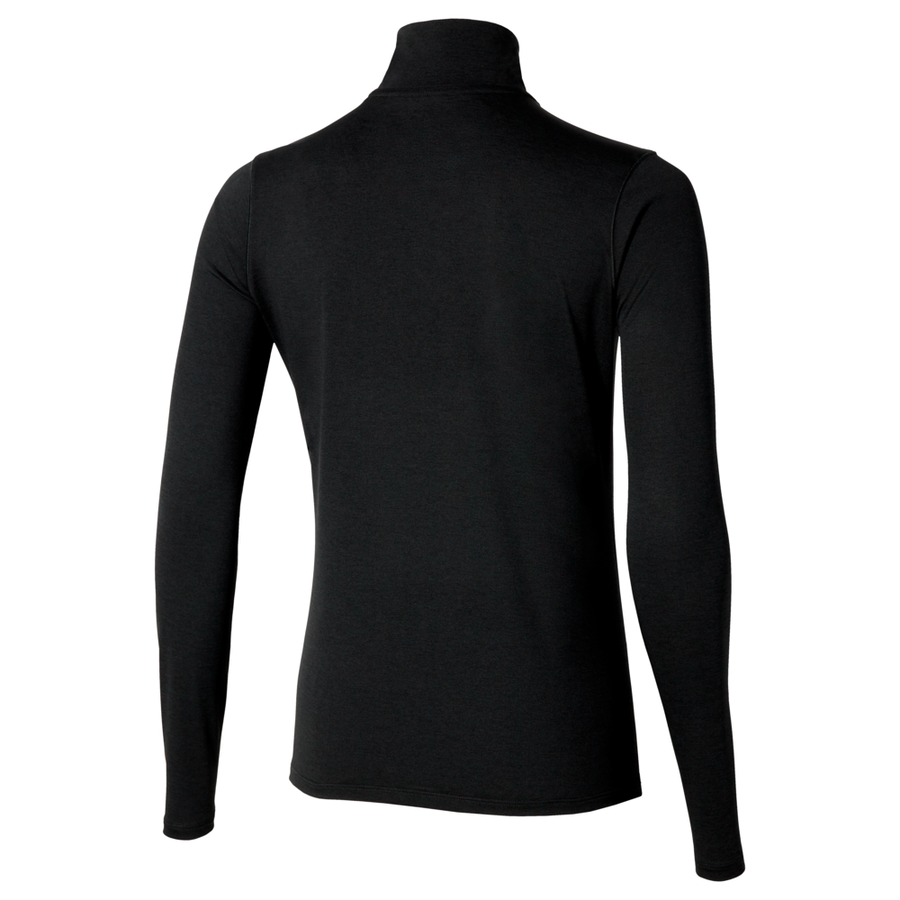 Mizuno Core Impulse Half Zip Long Sleeve Tee Black